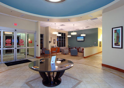 Front entrance of Galaxy Aviation, a commercial construction project by McKee GC.